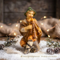 Preview: Handbemalte Krippenfigur Dudelsackspieler, ca. 8 cm, K 001-11